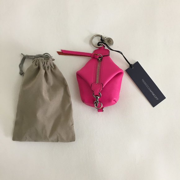 Rebecca Minkoff Accessories - Rebecca Minkoff Julian Key Coin Purse Hot pink